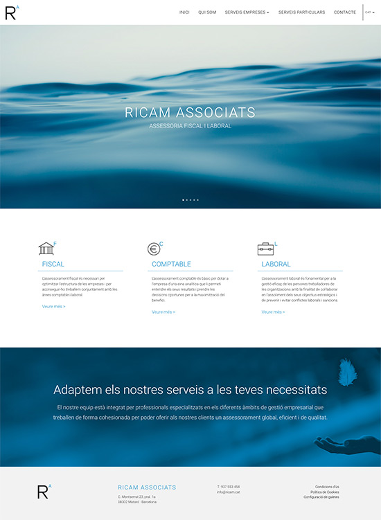 Inici web Ricam Associats